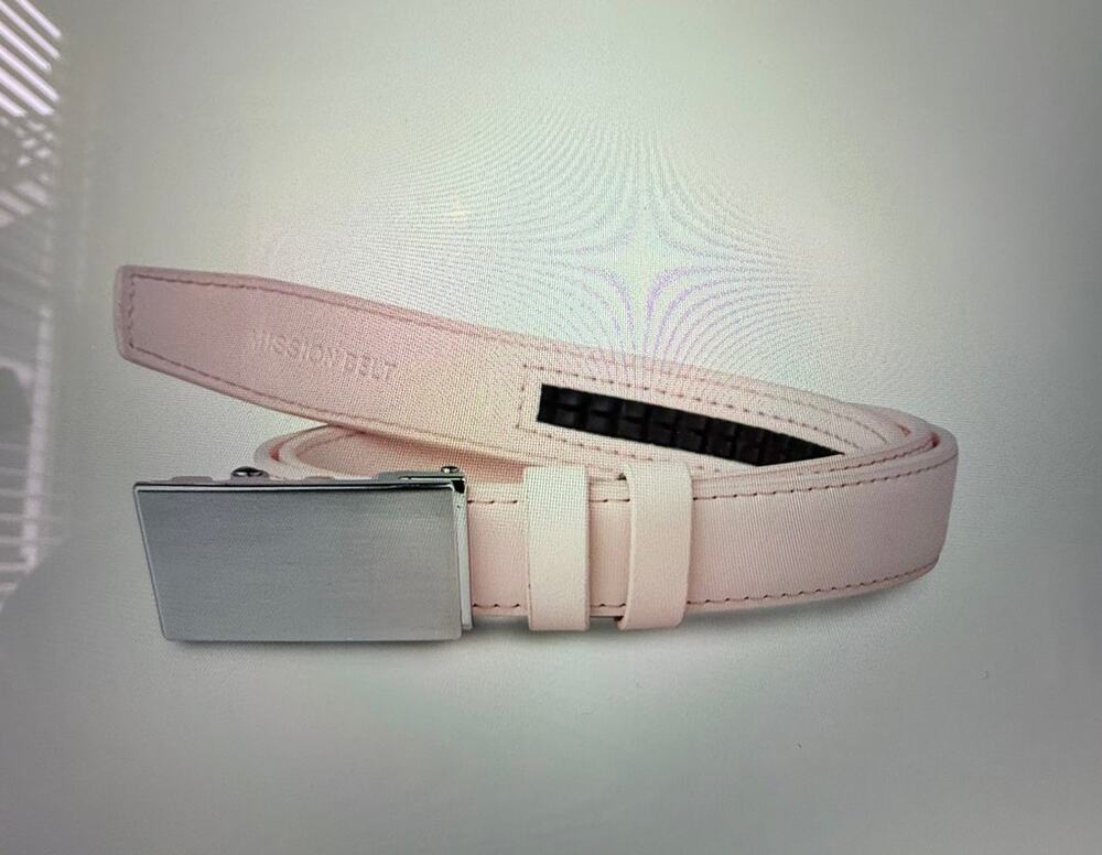 Mission Belt Kids Adjustable Leather Belt Girls Pink